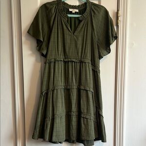 Green Tiered Dress